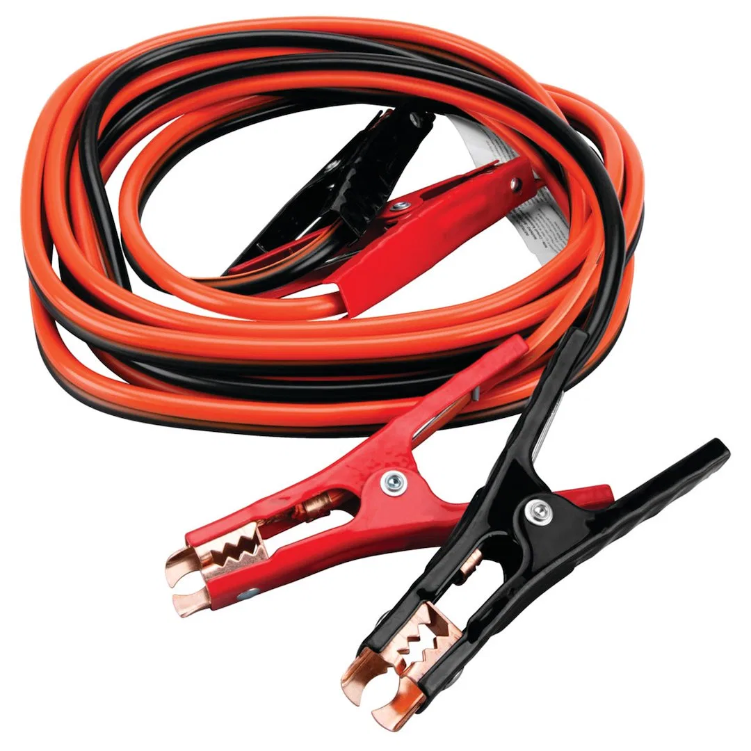 W1672 – PERFORM TOOL Battery Jumper Cable, 400 Amps 6 Gauge 16 Foot Length Red/ Black PVC Coated Insulated Clamps